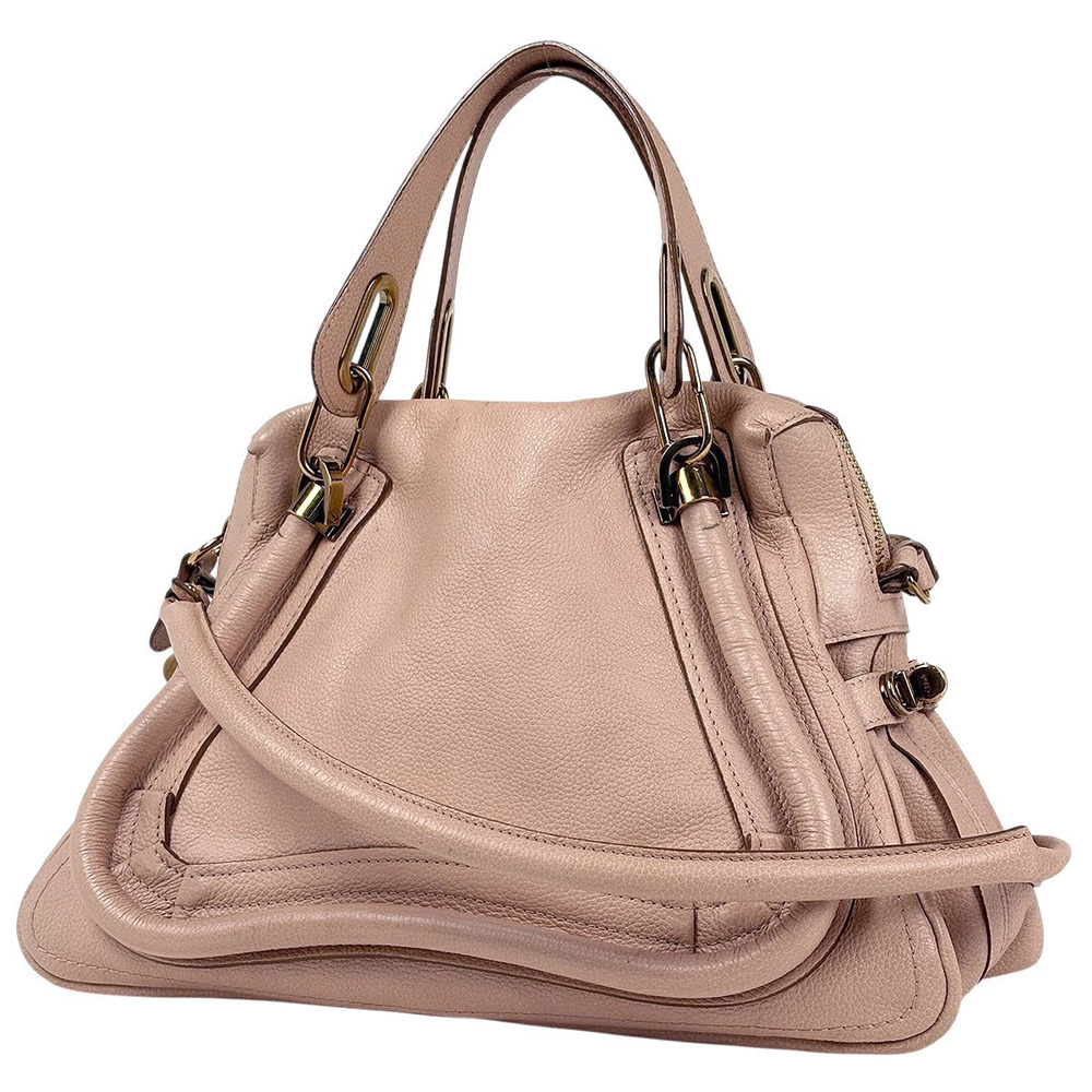 Chloe Paraty Leather Handbag Pink